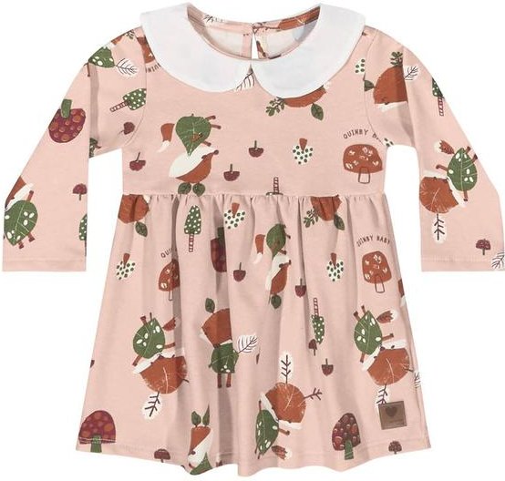 Imagem principal Vestido Manga Longa para Bebê Rosa Bee Loop Bee Loop