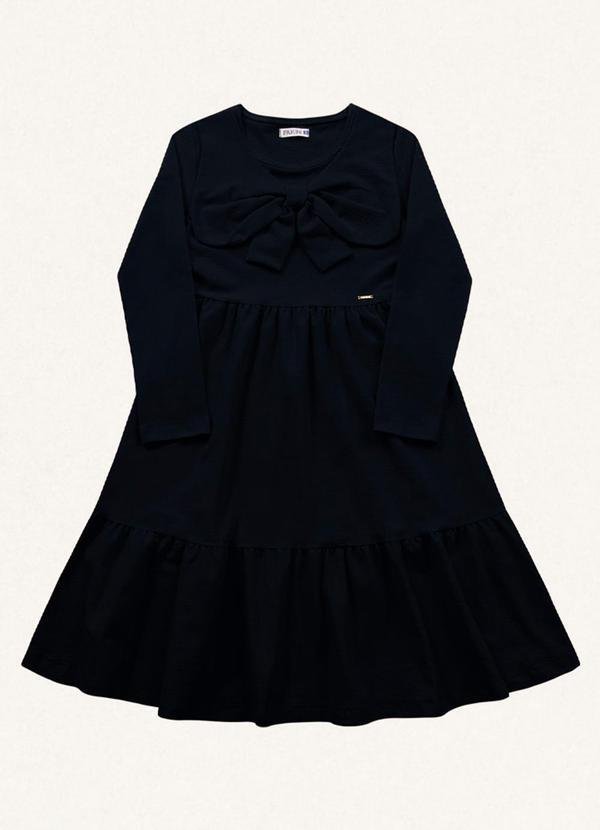 Imagem principal Vestido Midi Manga Longa Preto Fakini Kids Fakini Kids