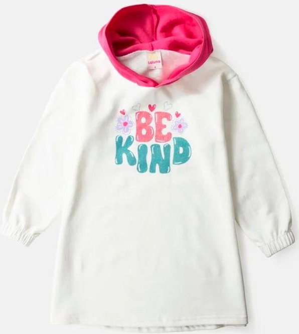 Vestindo Manga Longa com Capuz Laluna Branco