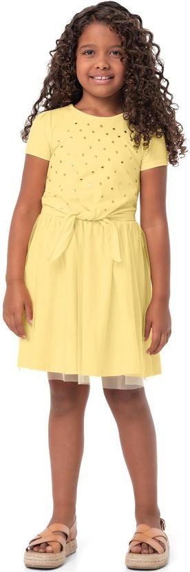 Imagem principal Vestido Amarelo com Tule e Lantejoulas Menina Carinhoso Carinhoso