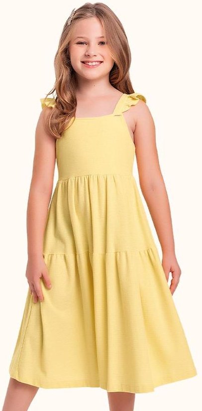 Imagem principal Vestido Amarelo Fakini Kids Fakini Kids
