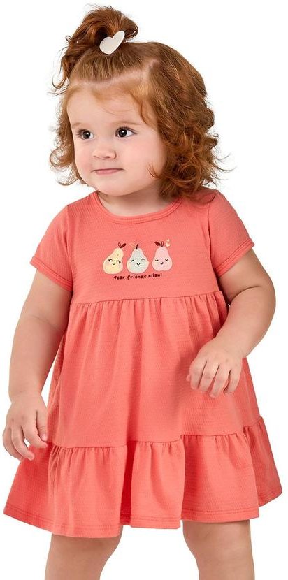 Imagem principal Vestido Bebê Menina Peras Rosa Elian Elian