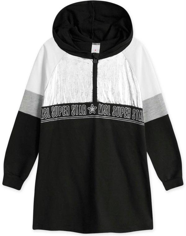 Imagem principal Vestido com Capuz Manga Longa Moletom Preto Marisol Marisol