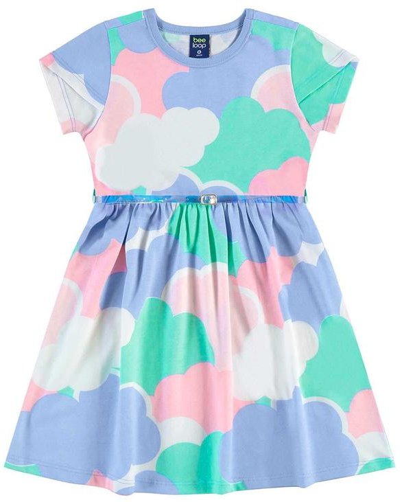 Imagem principal Vestido com Cinto Infantil Azul Bee Loop Bee Loop