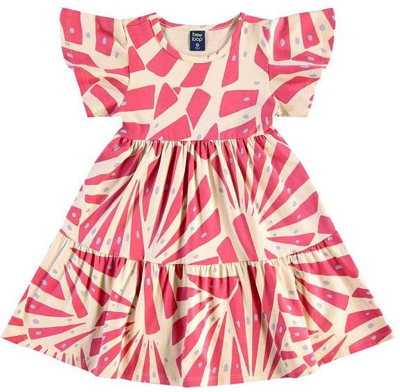 Imagem principal Vestido Cotton Infantil Rosa Bee Loop Bee Loop