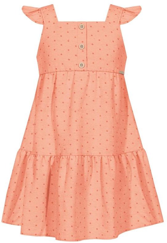 Imagem principal Vestido Curto de Alças com Babado Laranja Alakazoo Alakazoo