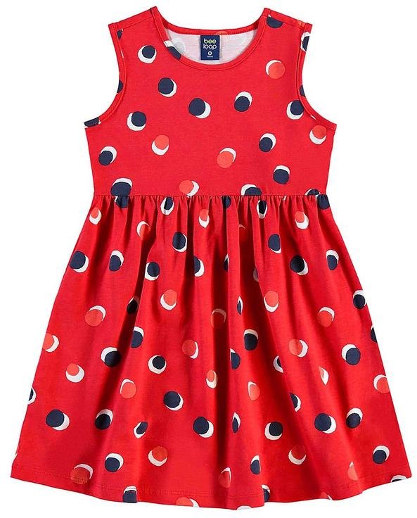Imagem principal Vestido de Bolinhas Infantil Vermelho Bee Loop Bee Loop