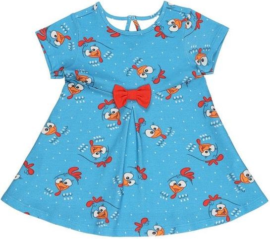 Vestido em Cotton Calcinha em Mm Azul