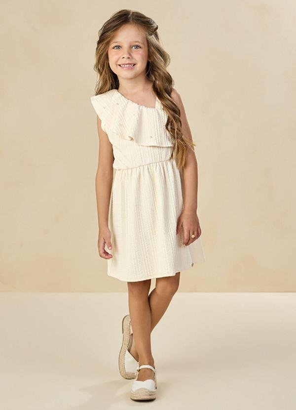 Imagem principal Vestido em Jacquard Tranças Bege Milli E Nina Milli E Nina