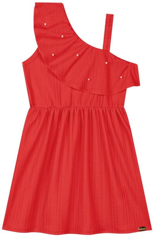 Imagem principal Vestido em Jacquard Tranças Vermelho Milli E Nina Milli E Nina