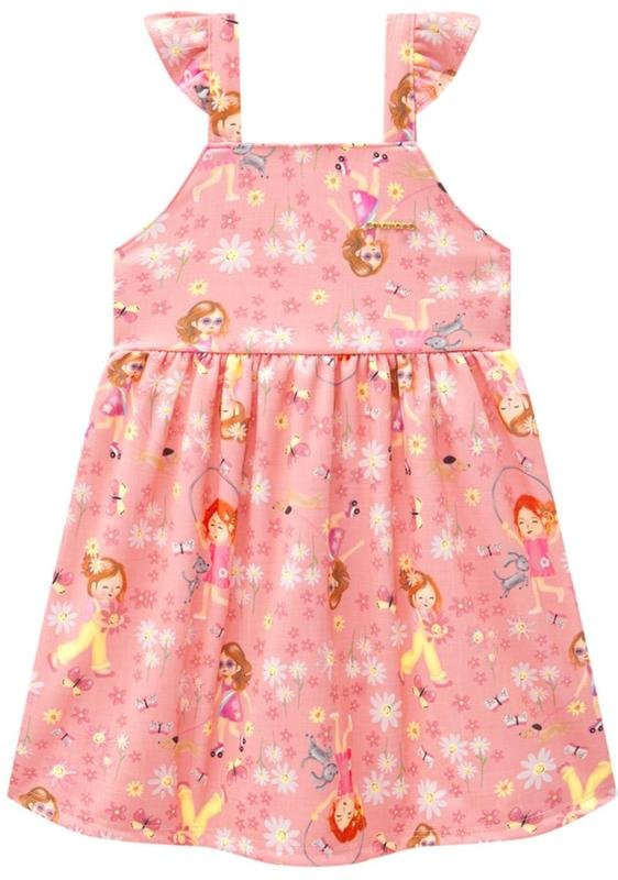 Imagem principal Vestido em Malha Newtech Meu Jardim Laranja Marlan Marlan