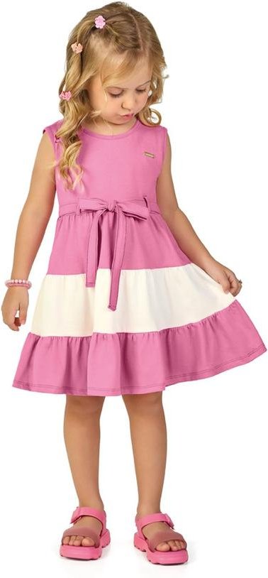 Imagem principal Vestido em Meia Malha Penteada Rosa Marlan Marlan