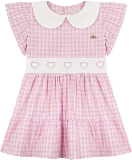 Imagem principal Vestido em Tricoline Vichy Rosa Milli E Nina Milli E Nina