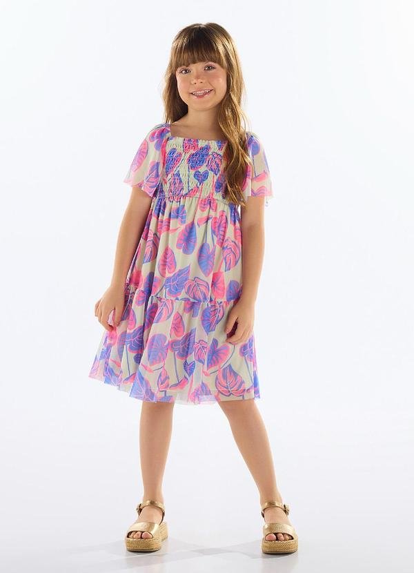 Imagem principal Vestido Estampado Infantil Roxo Quimby Quimby