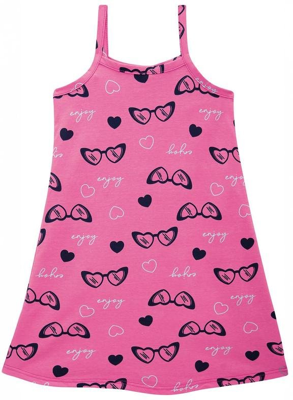 Imagem principal Vestido Evasê Enjoy Rosa Malwee Kids Malwee Kids