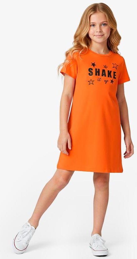 Imagem principal Vestido Feminino Infantil em Molecotton Laranja Select Select