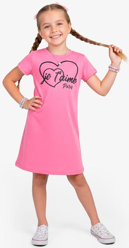 Imagem principal Vestido Feminino Infantil em Molecotton Rosa Select Select