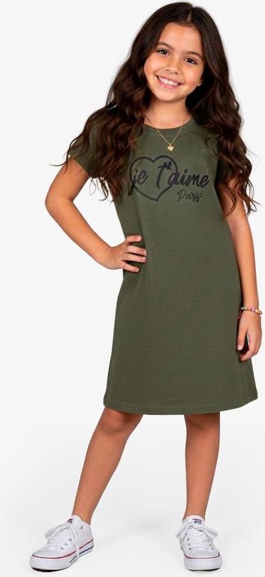 Imagem principal Vestido Feminino Infantil em Molecotton Verde Select Select