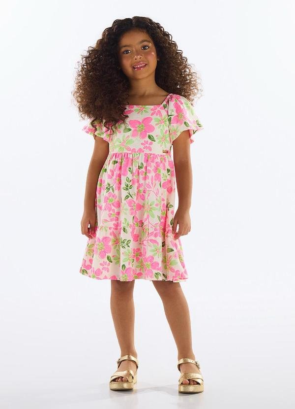 Imagem principal Vestido Floral Infantil Rosa Quimby Quimby
