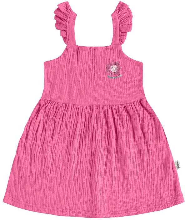 Imagem principal Vestido Godê Texturizado Rosa Escuro Malwee Kids Malwee Kids