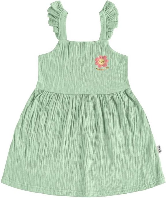 Vestido Godê Texturizado Verde Menta