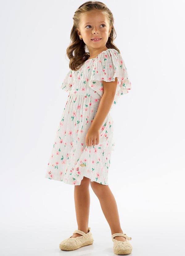 Imagem principal Vestido Infantil Algodão e Elastano Branco Up Baby Up Baby