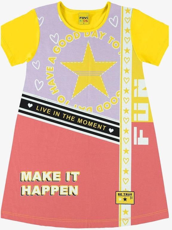 Imagem principal Vestido Infantil Amarelo Milon Milon