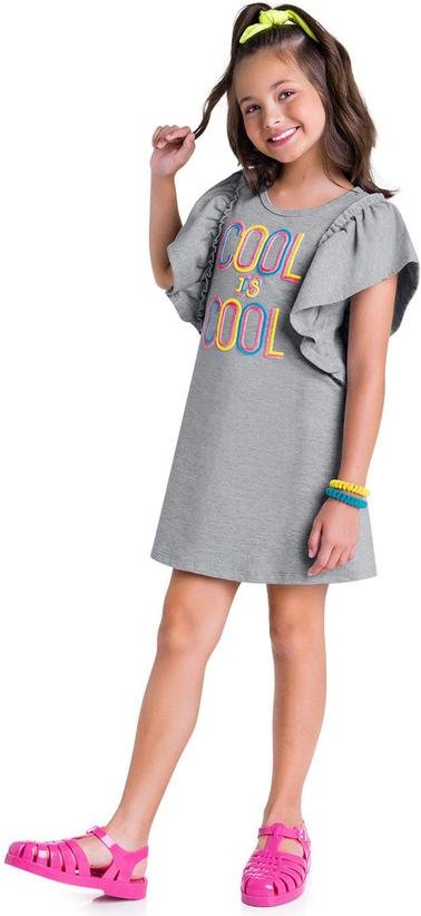Imagem principal Vestido Infantil Cinza Kyly Kyly