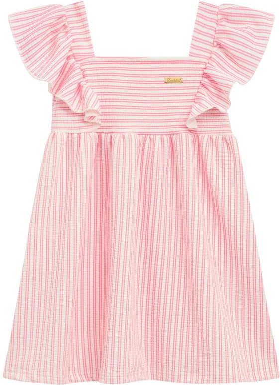 Imagem principal Vestido Infantil com Babados Rosa Duduka Duduka