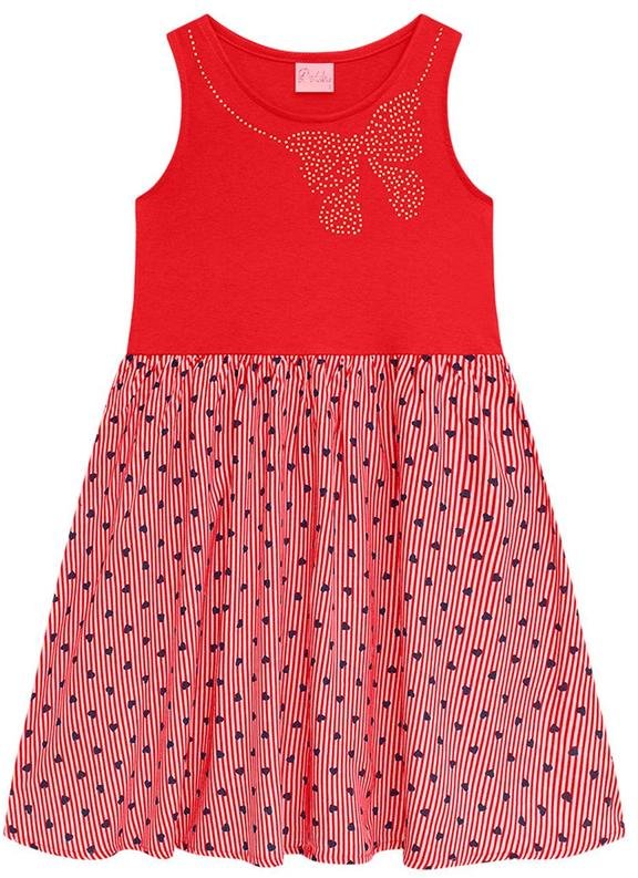 Imagem principal Vestido Infantil com Saia Vermelha Duduka Duduka