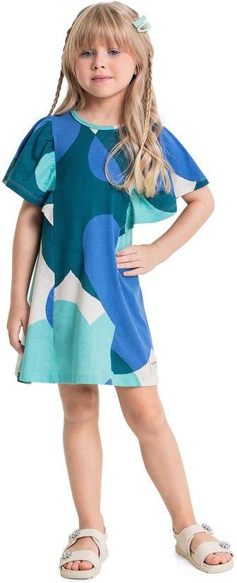 Imagem principal Vestido Infantil de Corações Azul Quimby Quimby