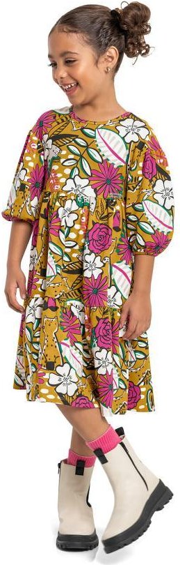 Imagem principal Vestido Infantil em Cotton Amarelo Quimby Quimby