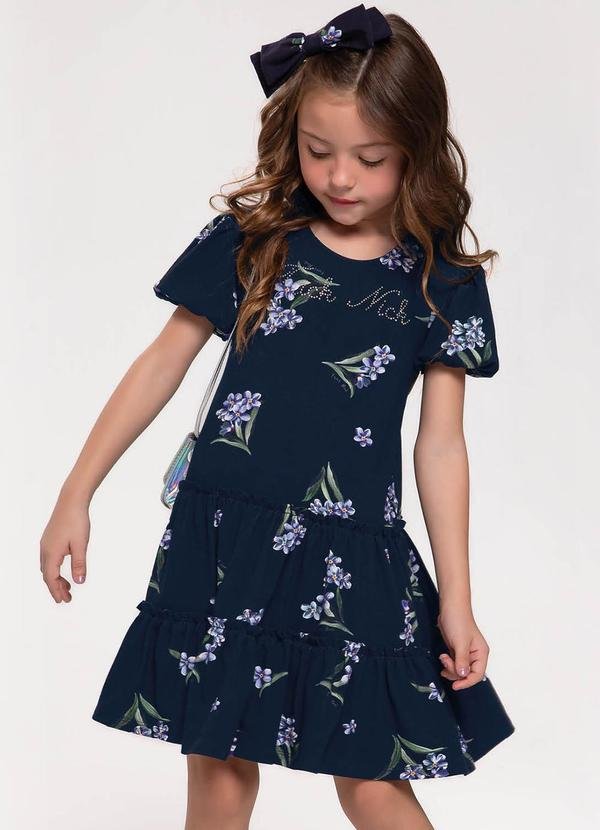 Imagem principal Vestido Infantil em Cotton Leve Azul Trick Nick Trick Nick