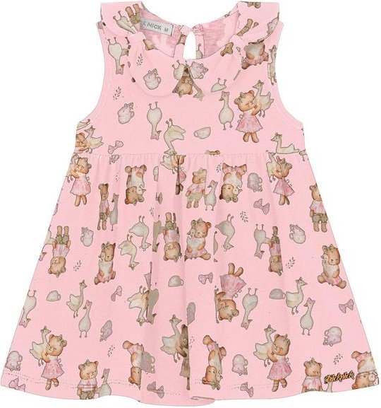 Imagem principal Vestido Infantil em Cotton Leve Rosa Trick Nick Trick Nick
