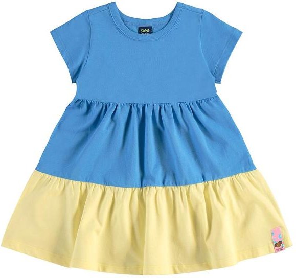 Imagem principal Vestido Infantil em Meia Malha Azul Bee Loop Bee Loop