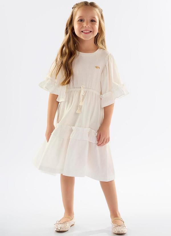 Imagem principal Vestido Infantil em Meia Malha Bege Up Baby Up Baby