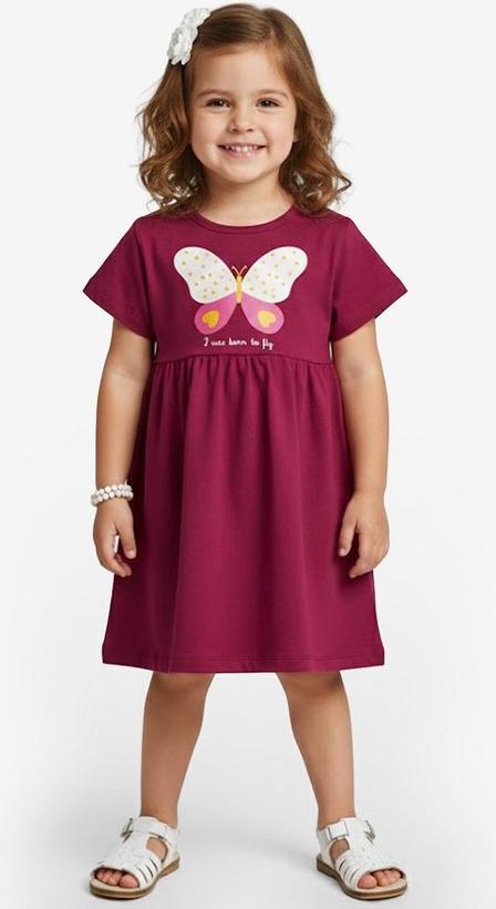 Imagem principal Vestido Infantil em Molecotton Vermelho Select Select
