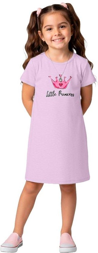 Imagem principal Vestido Infantil em Moletinho Maquenetado Rosa Select Select