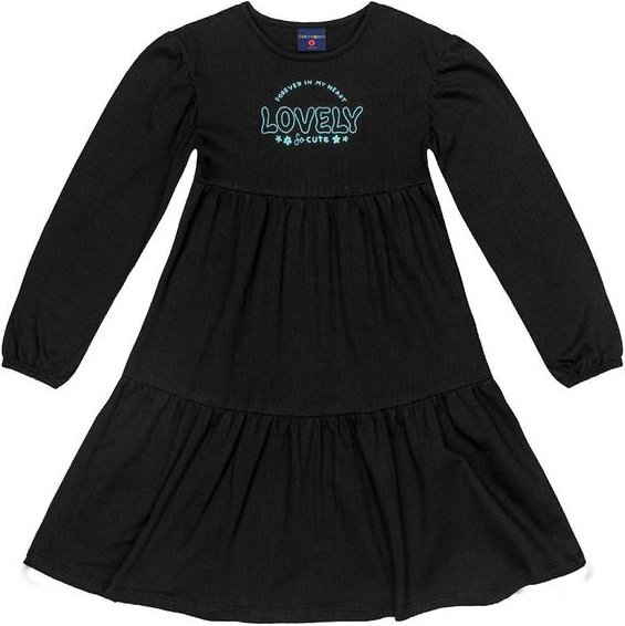 Imagem principal Vestido Infantil em Moletinho Preto GULOSEIMA GULOSEIMA