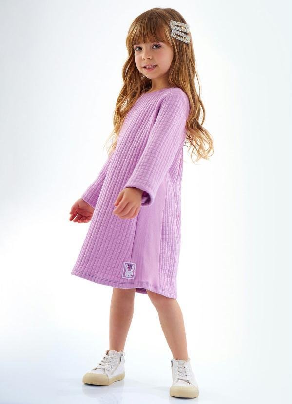 Imagem principal Vestido Infantil em Moletom Roxo Up Baby Up Baby