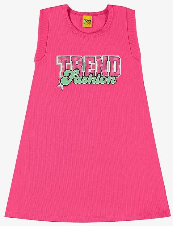 Imagem principal Vestido Infantil em Ribana Rosa Rovi Kids Rovi Kids