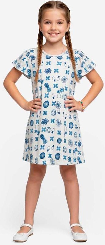 Imagem principal Vestido Infantil Feminino Estampado Azul Select Select