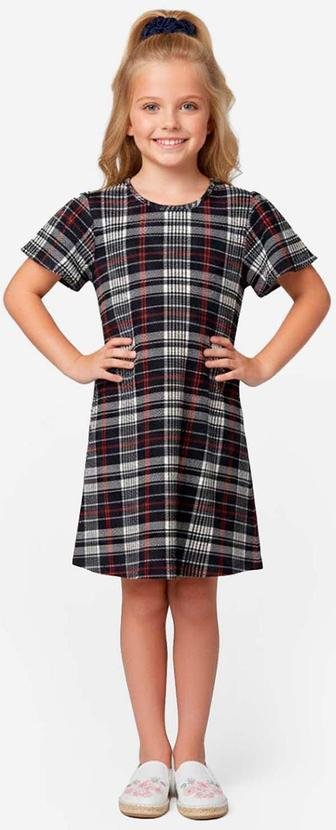 Vestido Infantil Feminino Estampado Rosa