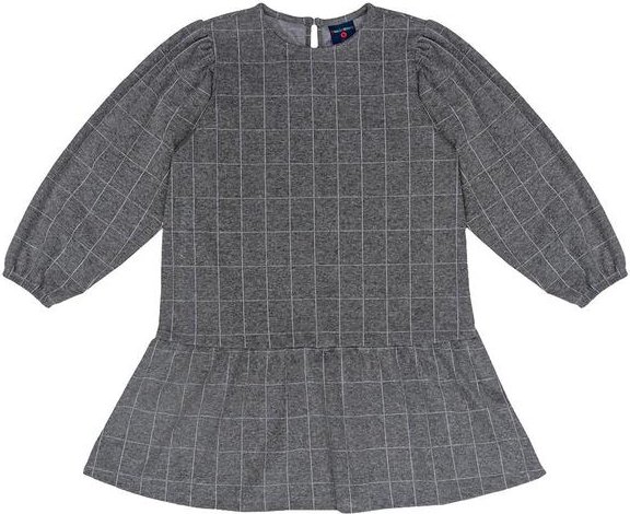Imagem principal Vestido Infantil Jacquard Xadrez Cinza GULOSEIMA GULOSEIMA
