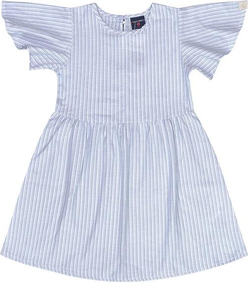 Vestido Infantil Listrado Azul