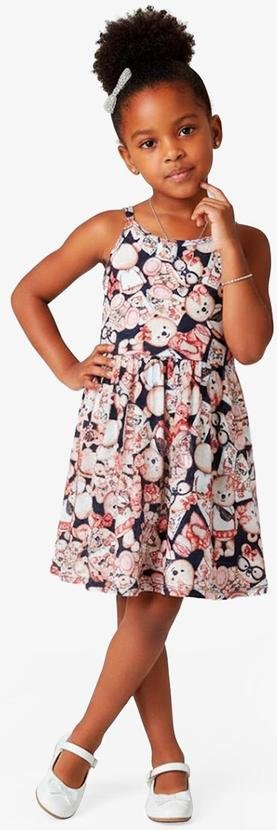 Imagem principal Vestido Infantil Meia Malha Soft Touch Azul Select Select