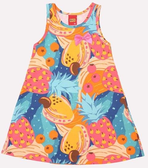 Imagem principal Vestido Infantil Menina Abacaxi Amarelo Kyly Kyly