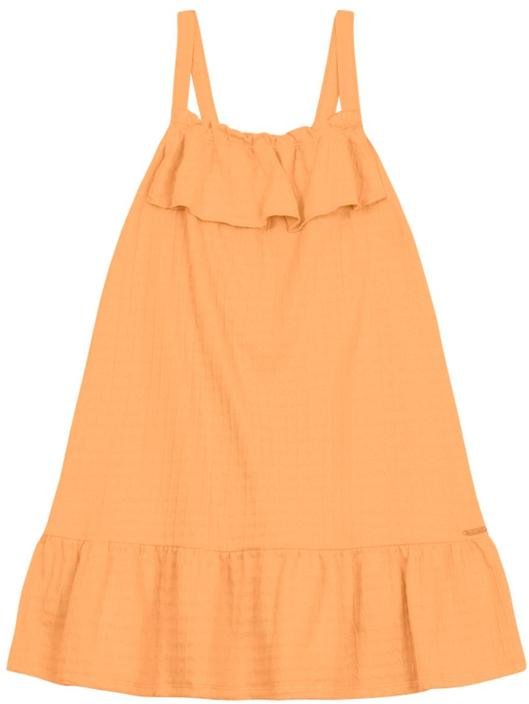 Imagem principal Vestido Infantil Menina com Babado Laranja Brandili Brandili