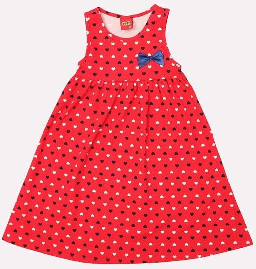 Imagem principal Vestido Infantil Menina com Franzidos Vermelho Kyly Kyly