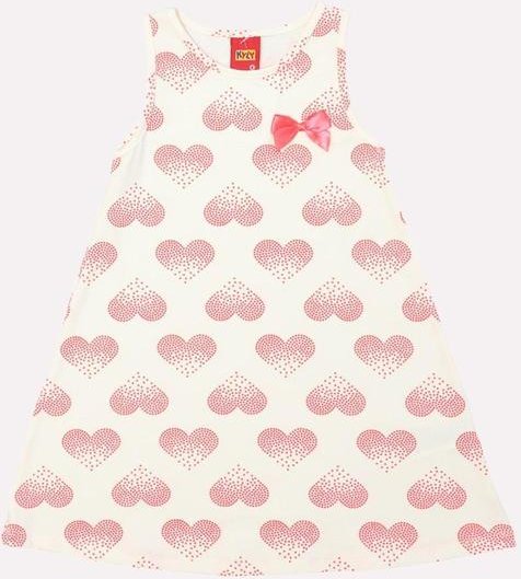 Imagem principal Vestido Infantil Menina Coração Off White Kyly Kyly